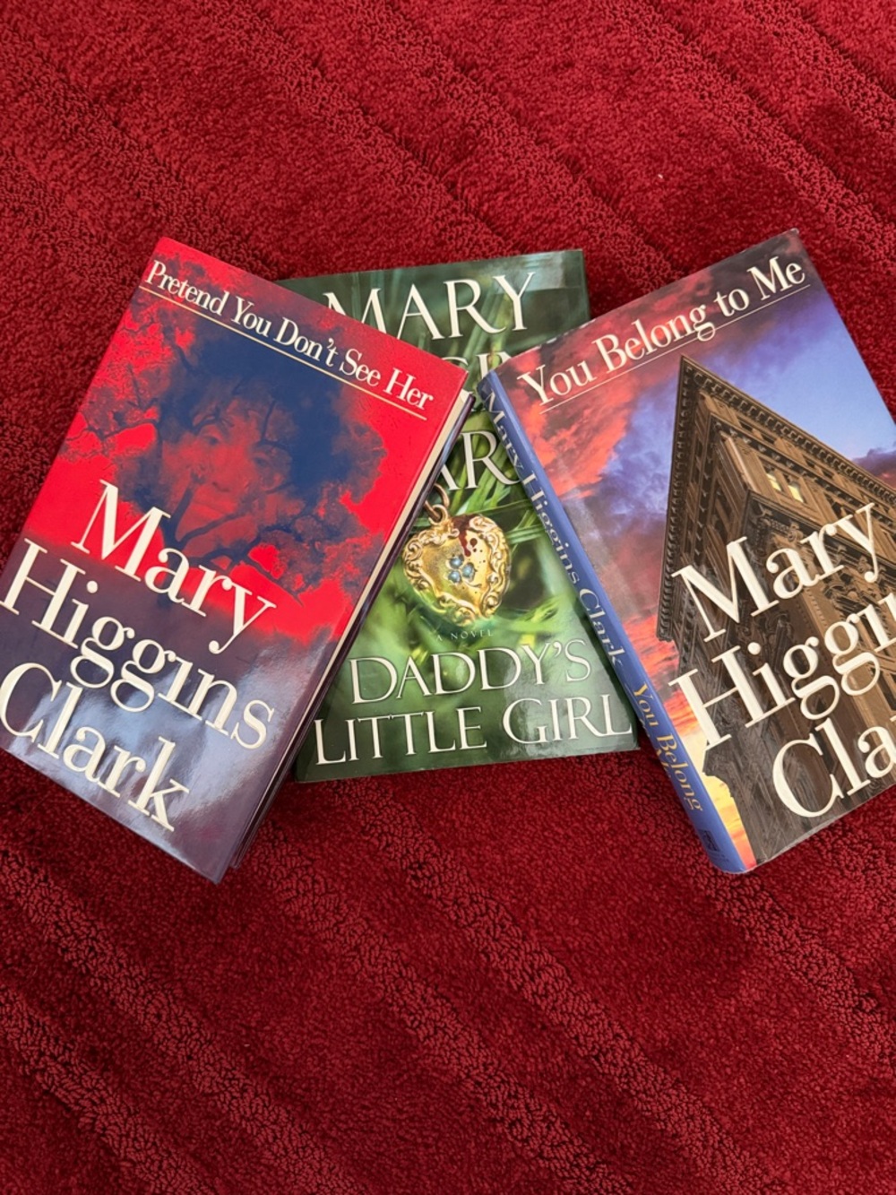 Mary Higgins Clark HardCovers - lot of three